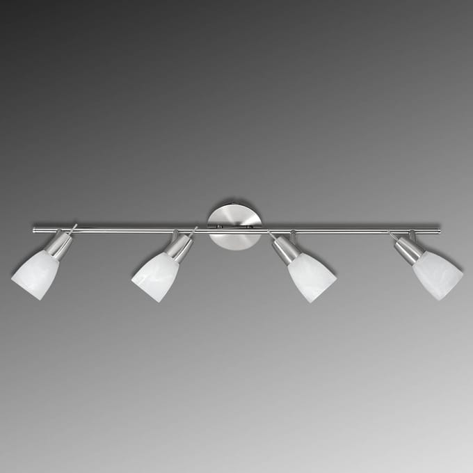 JUST LIGHT. GmbH LED plafondlamp Julia met gemarmerde glazen