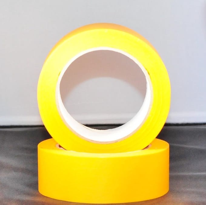 Gele Merk Afplaktape GOLD, br. 38 mm x l. 50 mt, verkoop / prijs per 2 rol