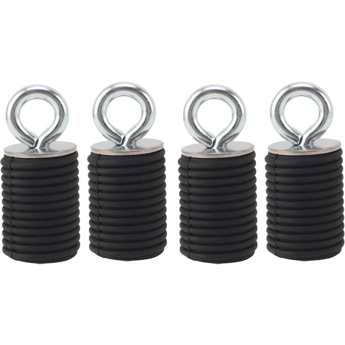 4 STUKS ATV Lock Ride Sjorankers 1.45in Rubber Roestvrij Staal UTV Anker Vervanging voor Polaris Ranger black