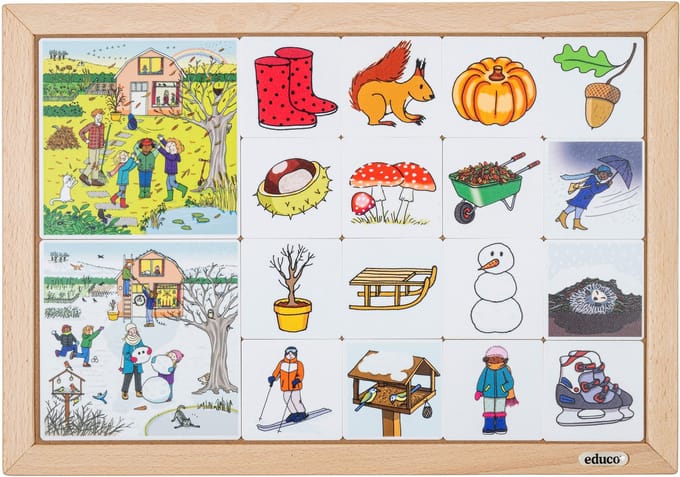 Rubriceerlotto Herfst en winter - Educo - Educatief speelgoed