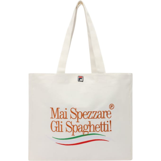 FILA Navigli Graphic Canvas Shopper Egret Maat: OS | Shoppers Outlet | Unisex | Wit
