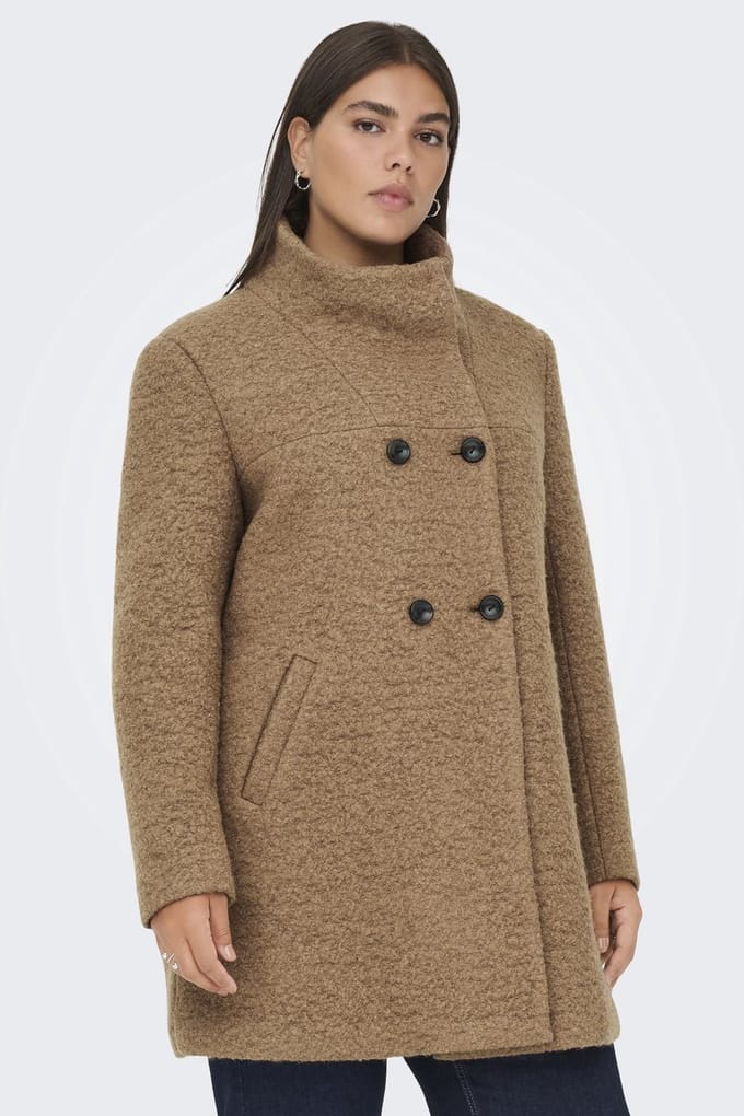 ONLY CARMAKOMA - CARNEWSOPHIA WOOL COAT OTW - Dames - Gewatteerde jassen