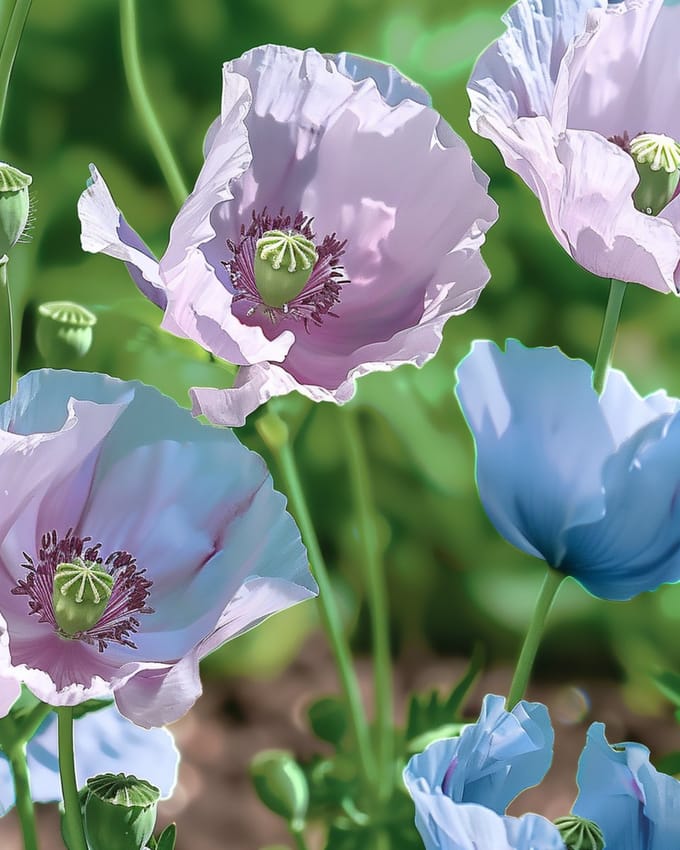 Roze Papaver Zaden Eenjarig Decoratief 90 Cm Hoogte