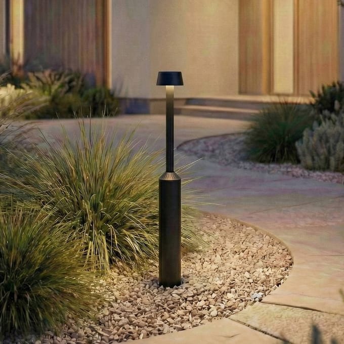Lucande LED tuinpadverlichting Tareko, 90 cm, antraciet, IP65