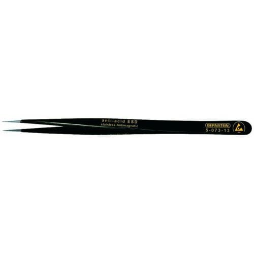 BERNSTEIN Tools for Electronics 5-073-13 SMD-pincet SS SA-ESD Super-spits, smal 140 mm