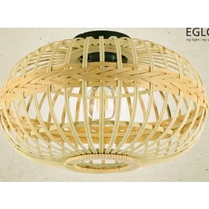 Eglo Plafondlamp Towcester Natuur ⌀25cm E27