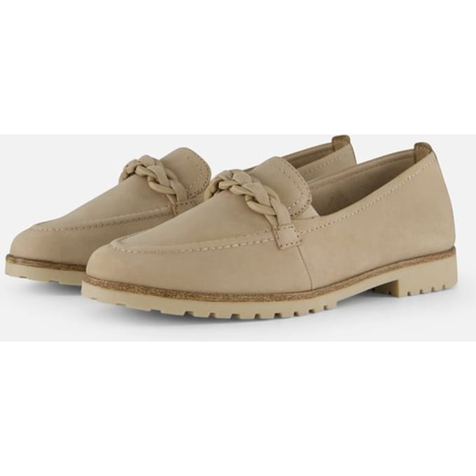 Tamaris - maat 41- Instappers taupe Leer - Dames