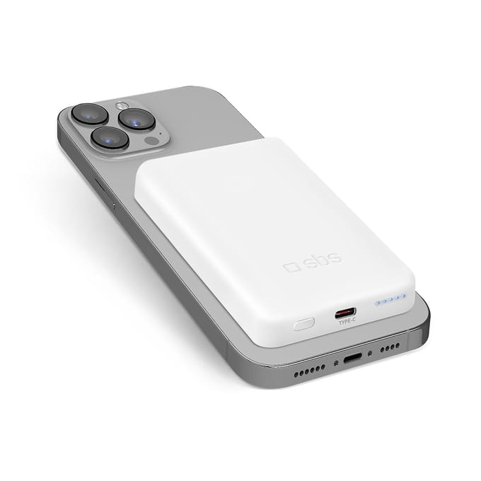 SBS TEBB5000MAG1CW 5000 mAh USB-C MagSafe compatible - white - 5000 mAh