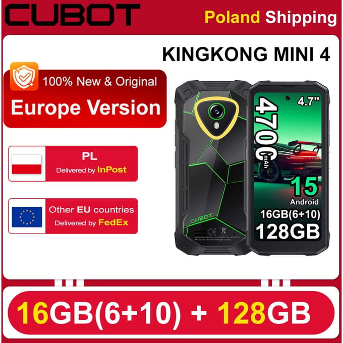 http://s.click.aliexpress.com/deep_link.htm?aff_short_key=_oCs875q&af=!!!id!!!&dp=!!!awc!!!&cn=116259&Afref=!!!sitename!!!&dl_target_url=Verzending+vanuit+Polen%3A+Cubot+KingKong+Mini+4+Mini+Robuuste+Smartphone+4%2C7-inch+90Hz+Scherm+4700mAh+6GB%2B128GB+NFC+48MP+Android+15