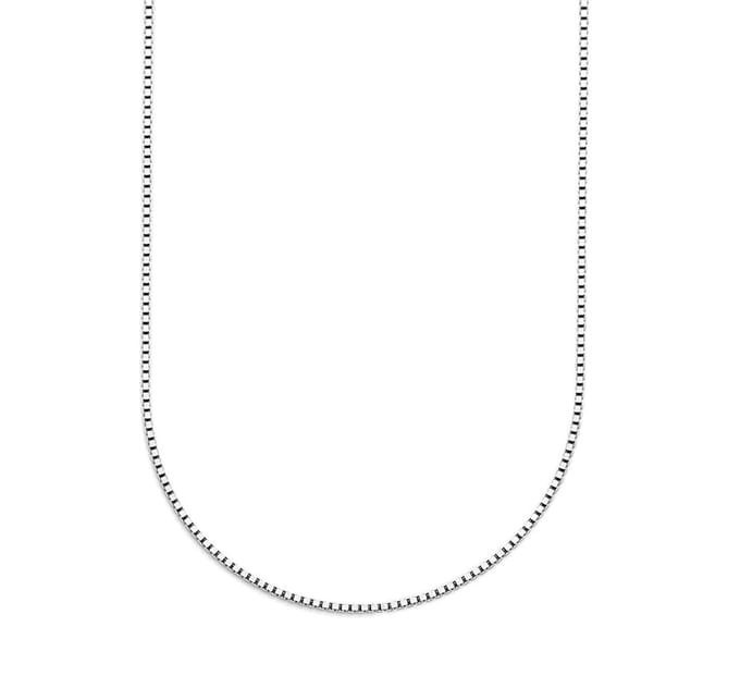 Zilver Gerhodineerde Collier venetiaans 1 1333552 45 cm