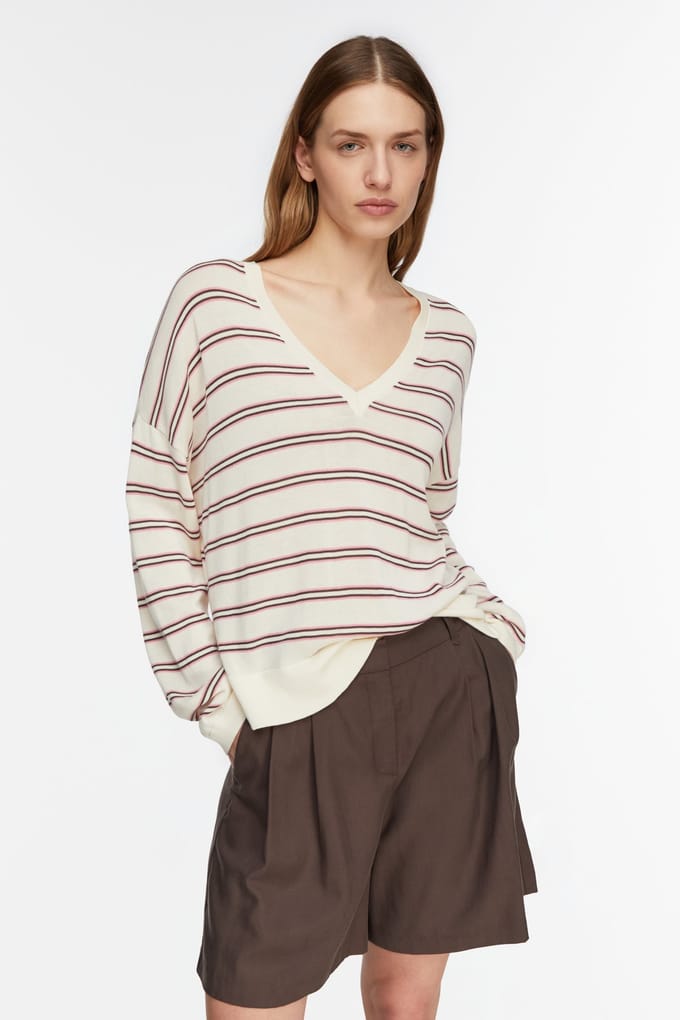 Comma  Pullover Offwhite Size: S | Sweaters Outlet | Dames | Bruin