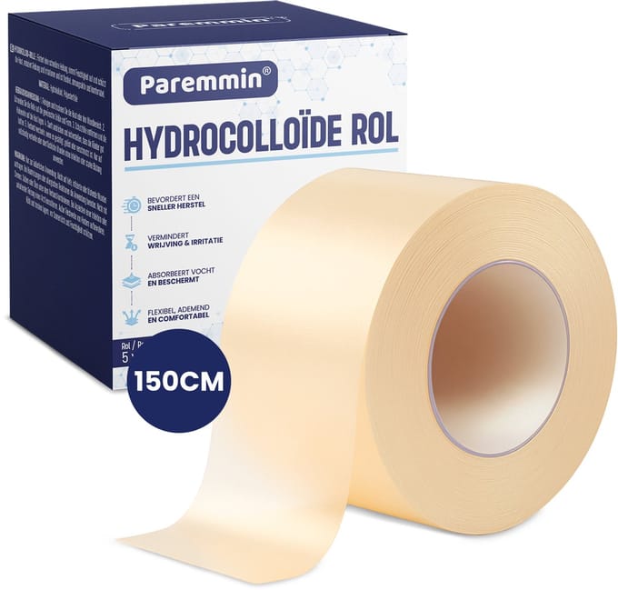 Hydrocolloïde Rol 5 x 150 cm - Hydrocolloid Roll Tape - Pimple Patch - Siliconen Pleister