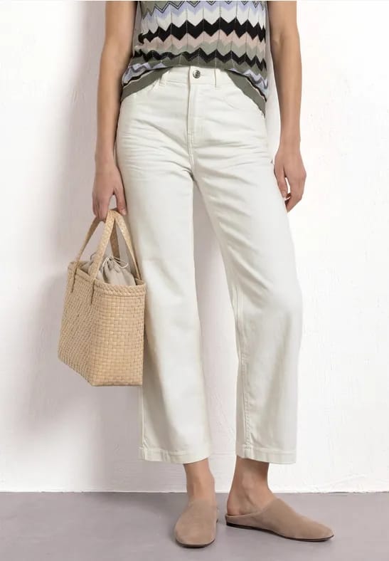 7/8 High Waist Wide Legs jeans in Loose Fit