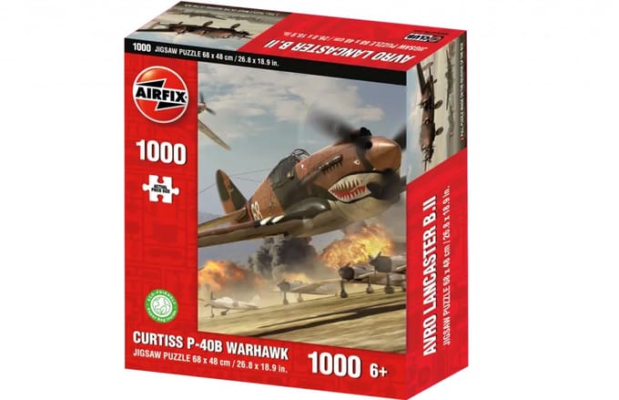 Curtiss P-40B Warhawk Puzzel 1000 Stukjes