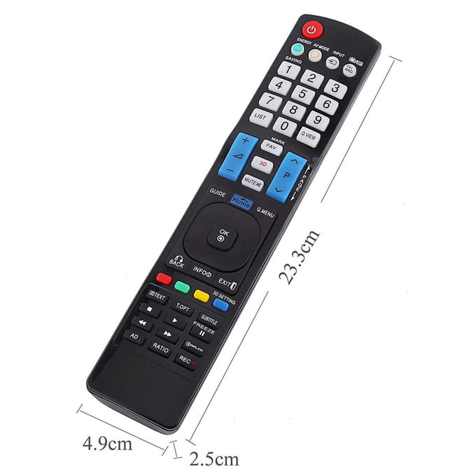 Télécommande de remplacement universelle portable pour téléviseur LG 3D Smart LCD LED HDTV blanc