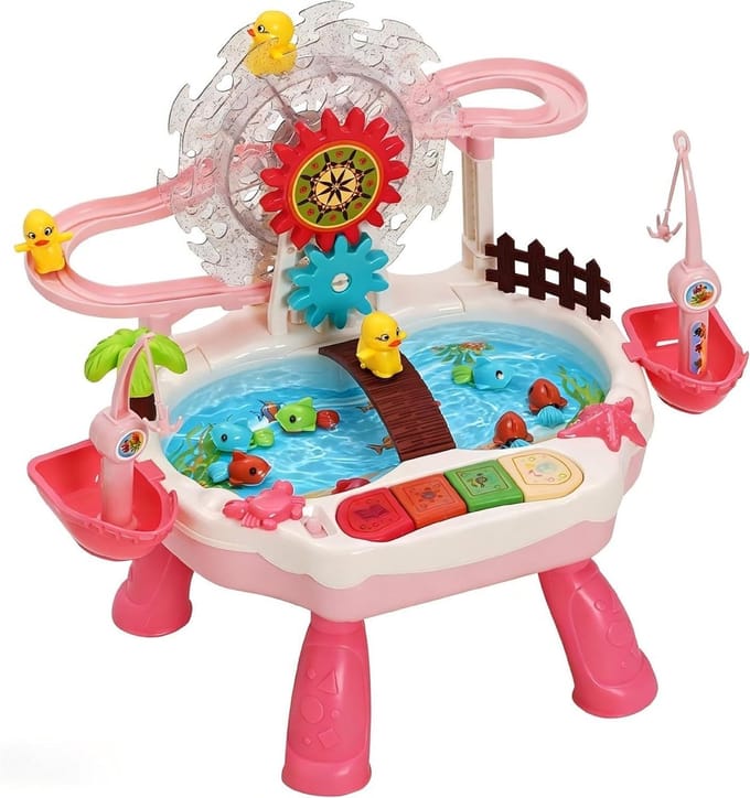 Elektrisch Vissenspel - Vangspel - Kinderspel - Automatisch Draaiend - 36 cm - Multicolor