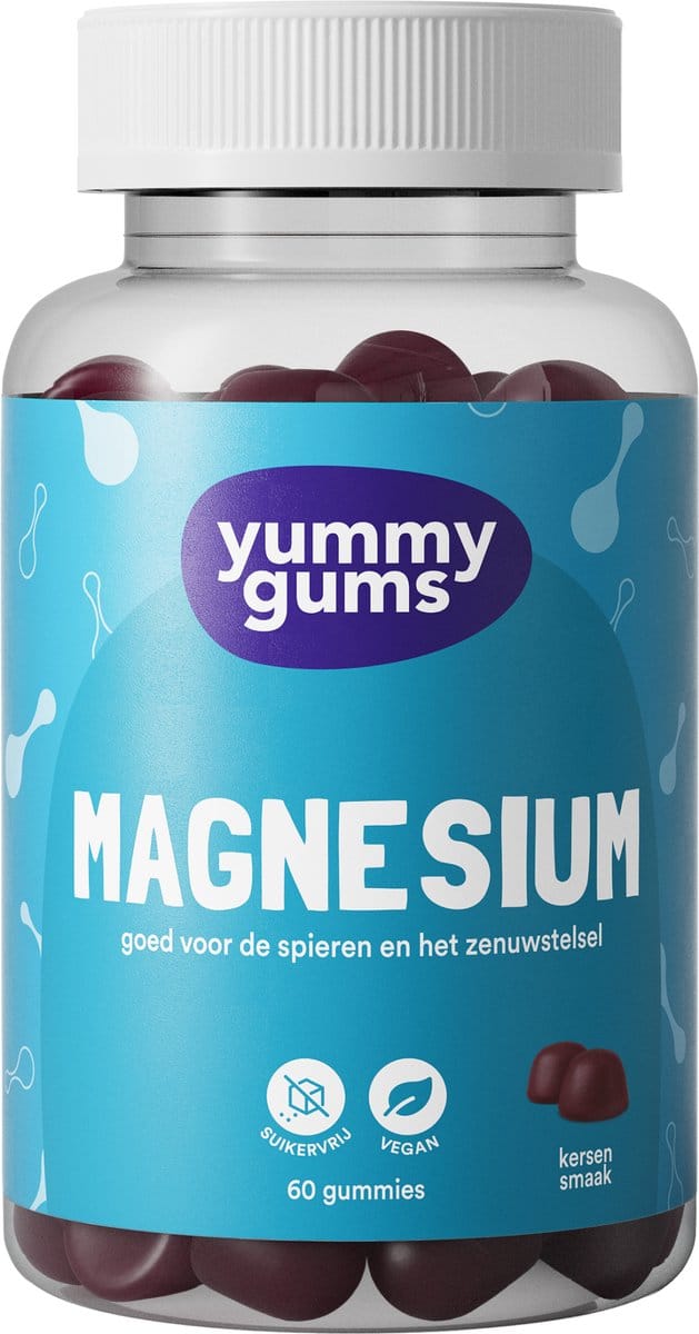 Yummygums • Magnesium citraat gummies • suikervrij 60 gummies