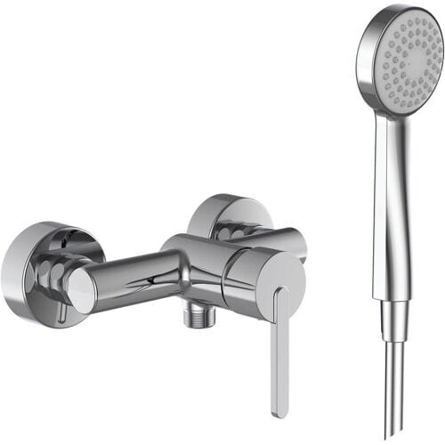 LAUFEN LUA Single lever shower mixer exposed with accessories H3310810041311