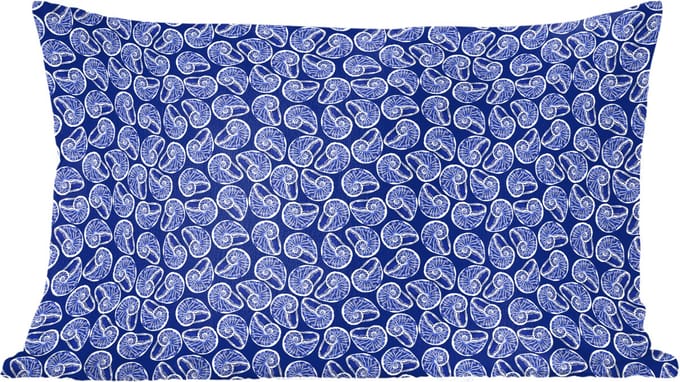 Sierkussens - Kussentjes Woonkamer - 60x40 cm - Kust - Zee - Schelp - Blauw