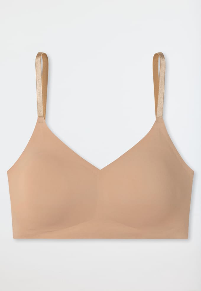 Bustier van microvezelstof met uitneembare pads, kleur maple - Invisible Soft 36