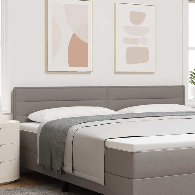 vidaXL Hoofdbord Taupe 200 cm Stof