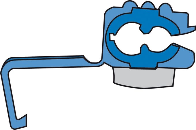 Kabelverbinders 1560 blauw blister 5-stuks