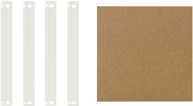 Shelfplaza HOME plankenset voor HOME zware stellingkasten - 23x23 cm - wit