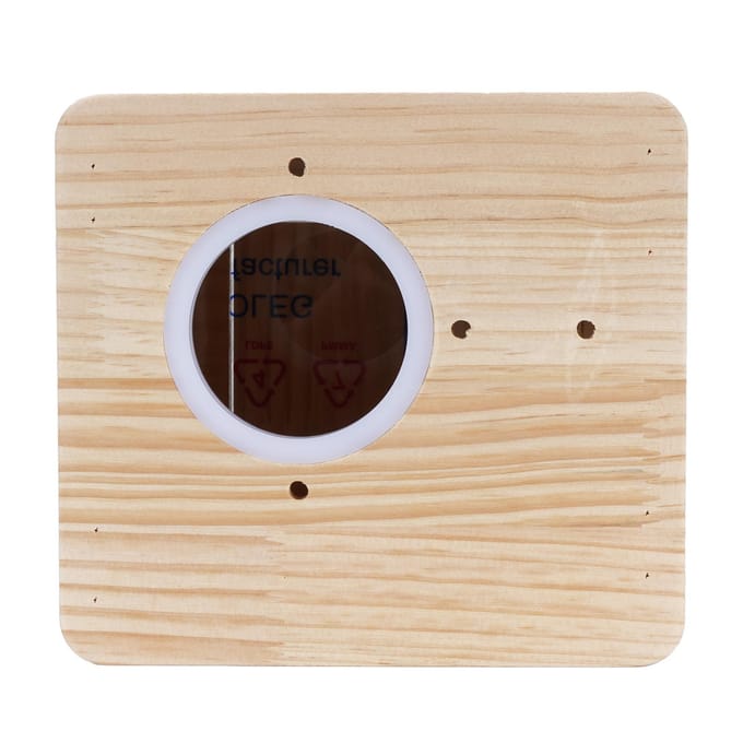 Parkiet Nestkast Houten Ruim Geïsoleerd Papegaai Broedhuis Paring Box voor Dwergpapegaaien beige