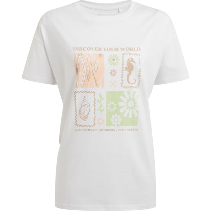 Craghoppers Dames/Dames Yago Ontdek Je Wereld T-Shirt (Wit)