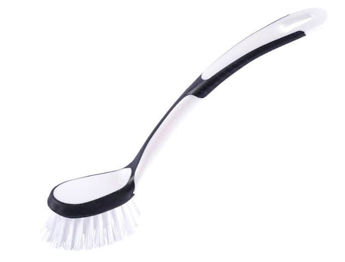 G.Funder Dishwashing brush with nylon bristles. 2-component handle in plastic and rubber.