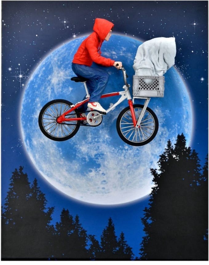 E.T. the Extra-Terrestrial: 40th Anniversary - Elliott and E.T. on Bicycle 7 inch Action Figure