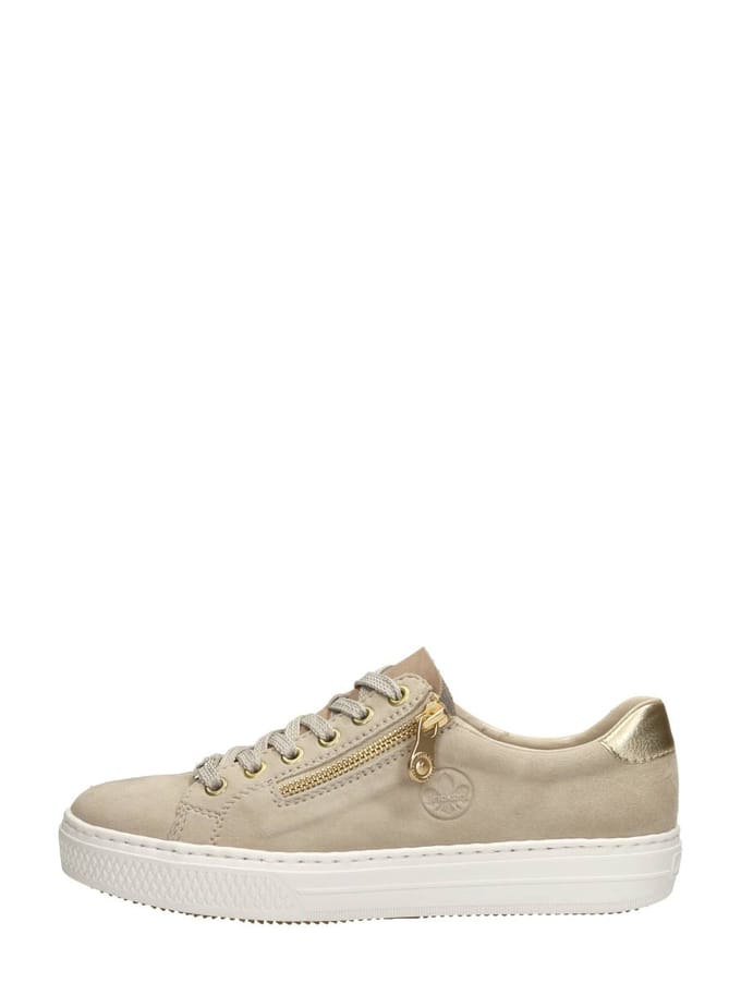 Rieker - Dames Veterschoenen Beige 37