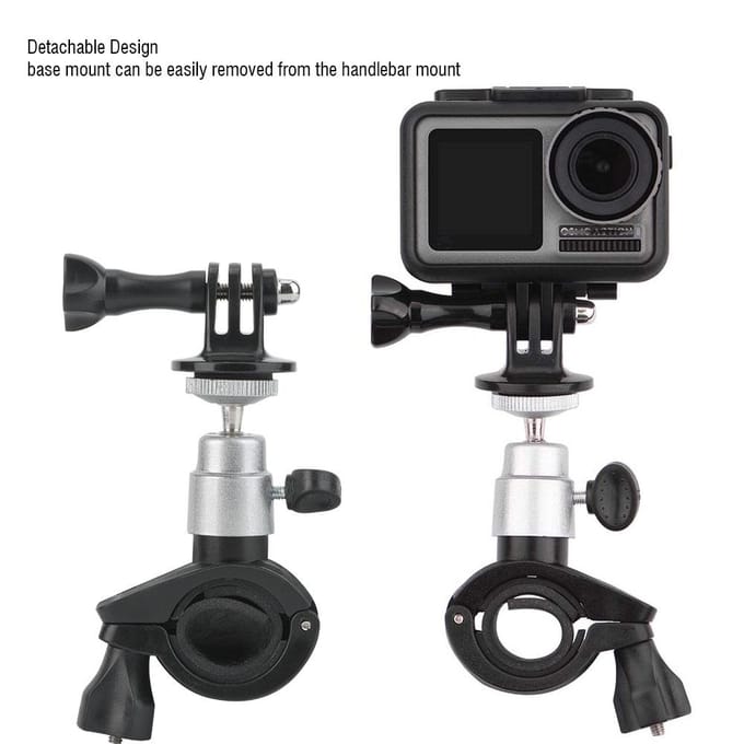 360 graden Draaibare Fiets Stuur Mount Houder Accessoires Voor DJI OSMO ACTION gray