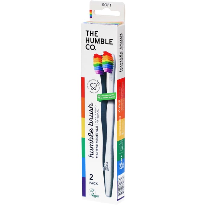 Tandenborstel Plant-Based - Sensitive - Zwart/Wit - Proud - 2 St. - 2