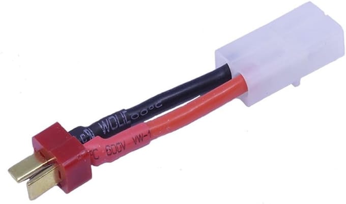 Adapter Kabel - Stekker Connector - RC Modelbouw - Hittebestendig Nylon - 14AWG - Zwart