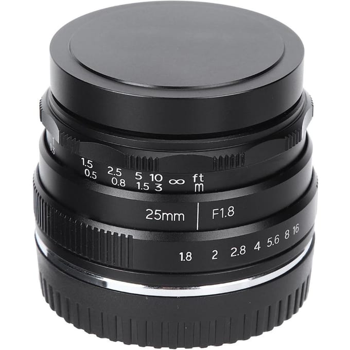 NEWYI 25mm F1.8 M4/3 Mount Groot Diafragma Kleine Groothoek Portretlens voor Olympus gray
