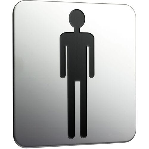 Emco system 2 door sign men 357600001