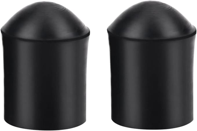 Cello eindpin tip cap set van 2, rubberen bescherming voor cello en contrabas eindpin, zwart