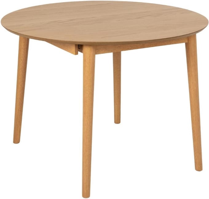 Eetkamertafel Gradje Rond Eiken Naturel Uitschuifbaar - Giga Living