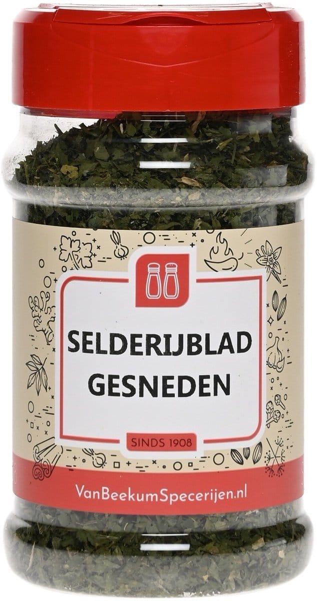 Van Beekum Specerijen - Selderijblad Gesneden - Strooibus 30 Gram