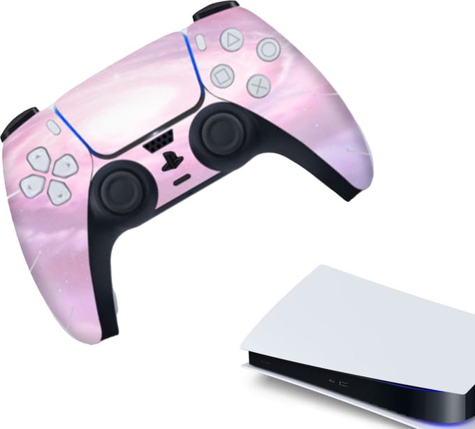 Gadgetpoint - Controller Stickers voor PS5, PlayStation 5 - Performance Gaming Skin - Bescherming Accessoires - Roze