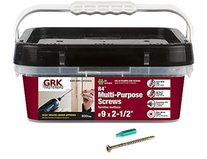 Multi-Purpose Framing and Decking Screws 9x2.5 inch