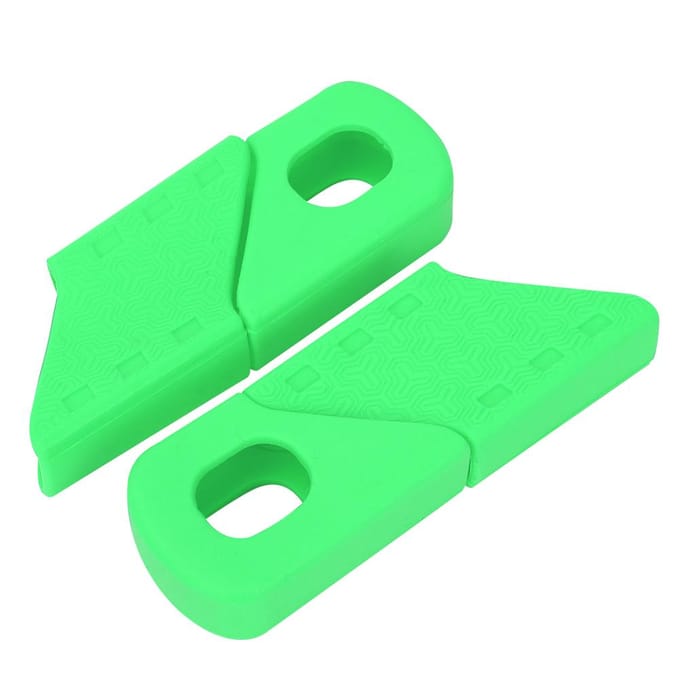 Lot de 4 manchons de protection en silicone pour manivelle de vélo vert