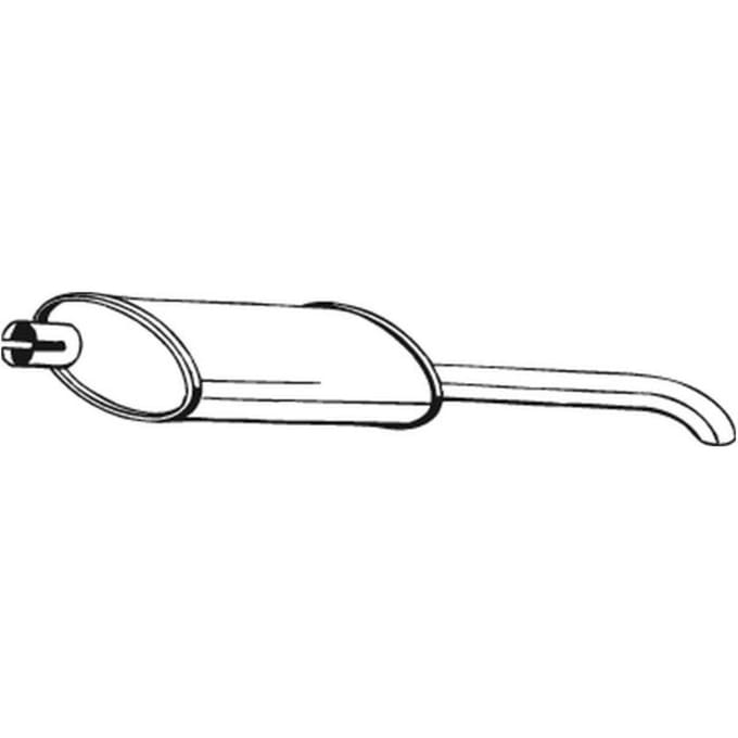 Geluiddemper achter BOSAL 185-021