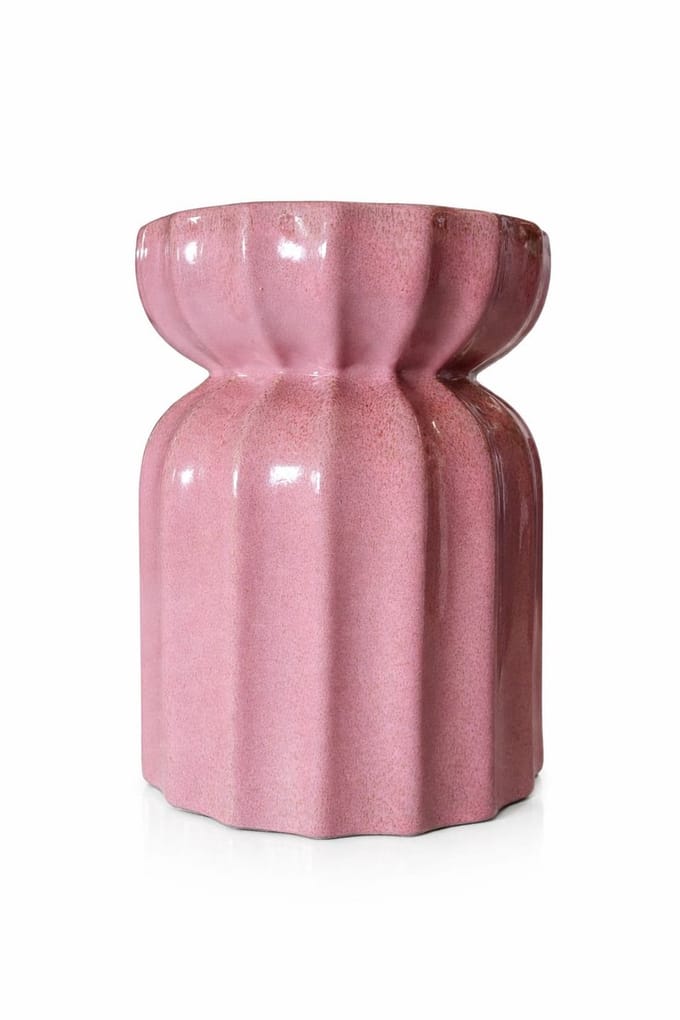 Serendipity - Keramische kruk - Oud Roze - Bijzettafel
