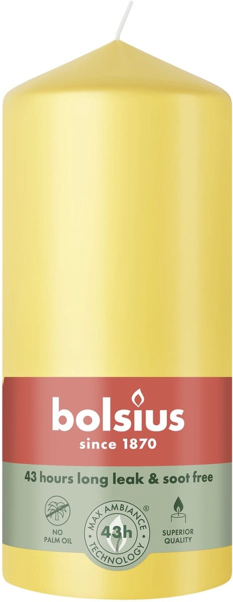 Bolsius Stompkaars 130/68 Sunny Yellow (1 stuk)
