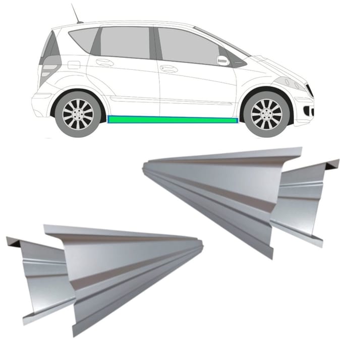 Frontruderamme voor Mercedes A-Class W169 2004-2012 / Links + Rechts / Set