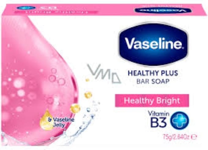 Vaseline Healthy Plus Bar Soap - Healthy Bright - 75 Gram