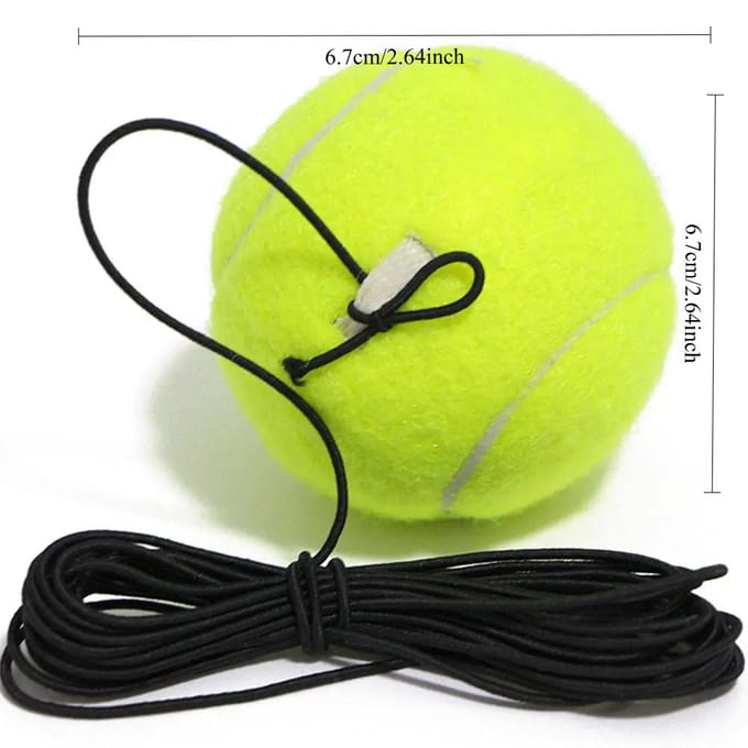 Professionele Tennis Trainingspartner Rebound Oefenbal Met 4m Elastisch Touw yellow