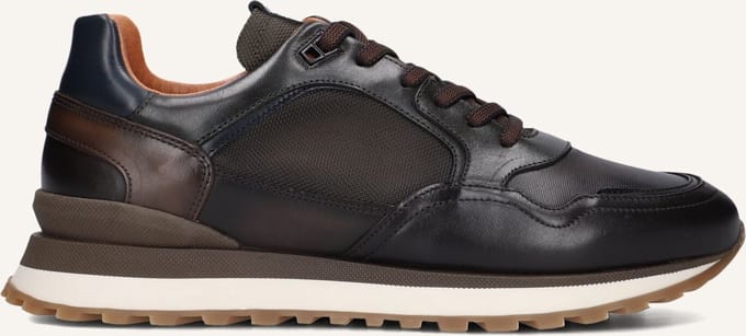 Mazzeltov 13835 Sneakers Heren - Leren Sneaker - Bruin - Maat 44